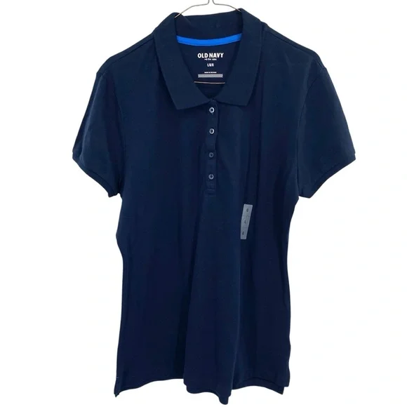 Old Navy Boys Navy Blue Polo Shirt NWOT - Picture 1 of 4